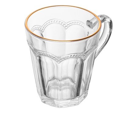 Xícara para Chá com Fio Dourado Belle Epoque | Westwing