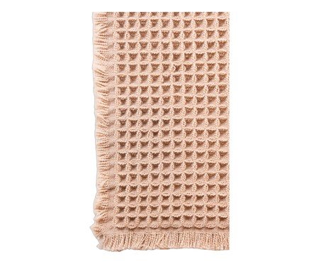 Tapete para Banheiro Waffle Chenille Bege | Westwing