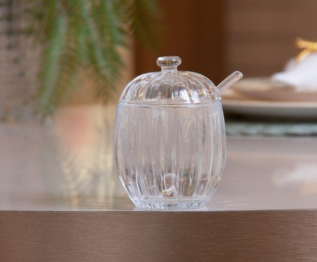 Açucareiro com Colher em Cristal Still | Westwing