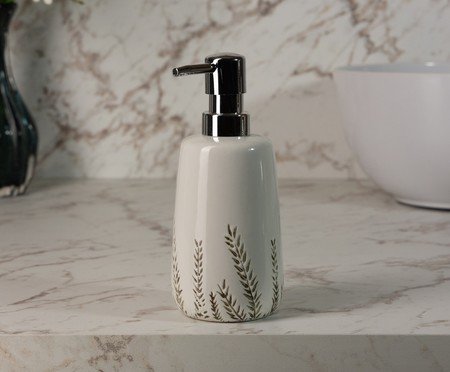 Porta-Sabonete Líquido Fiori Branco | Westwing