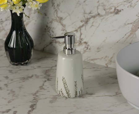 Porta-Sabonete Líquido Fiori Branco | Westwing