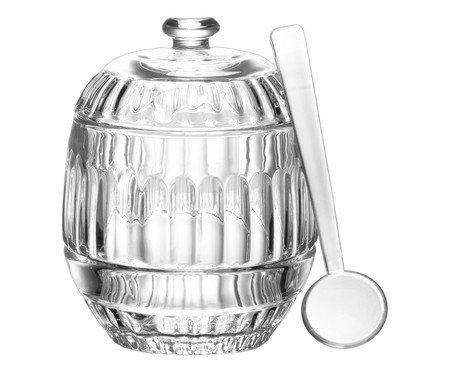 Açucareiro com Colher em Cristal Frame | Westwing