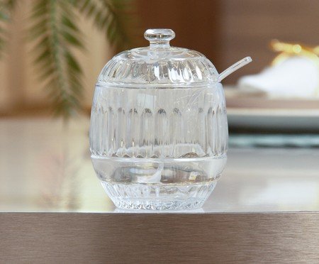 Açucareiro com Colher em Cristal Frame | Westwing