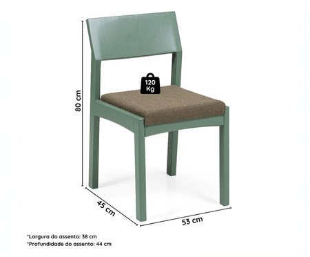 Jogo de  Cadeiras Less Verde | Westwing