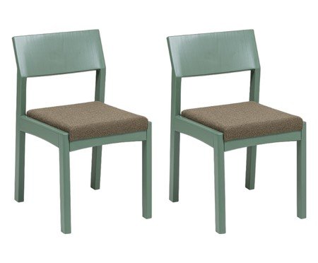 Jogo de  Cadeiras Less Verde | Westwing