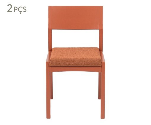 Jogo de Cadeiras Less Terracota, Terracotta | WestwingNow