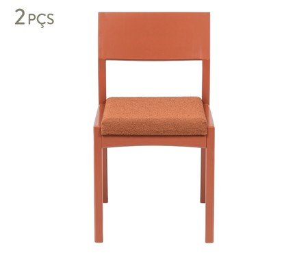 Jogo de Cadeiras Less Terracota | Westwing