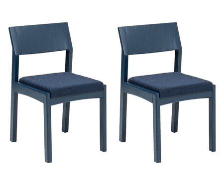 Jogo de  Cadeiras Less Azul | Westwing