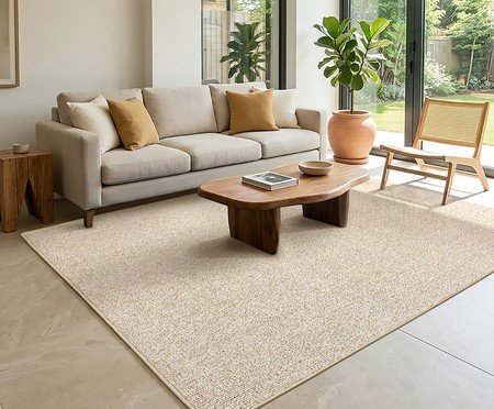Tapete Tufting Colorfull Trigo Claro | Westwing