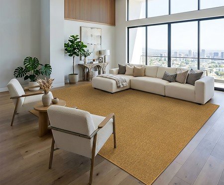 Tapete Tufting Colorfull Mostarda Claro | Westwing