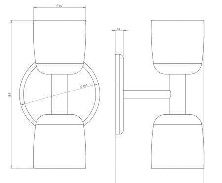Luminária Arandela Candeia Azul | Westwing
