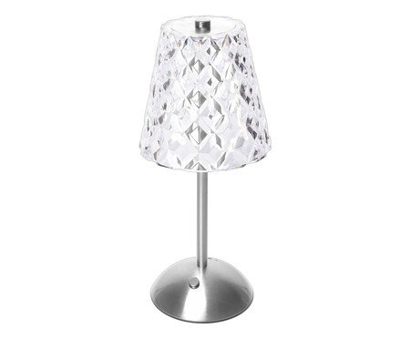 Luminária de Mesa Recarregável em Led Orion Prata Metal | Westwing