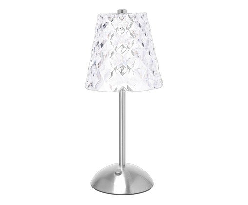 Luminária de Mesa Recarregável em Led Orion Prata Metal, silver or metallic | WestwingNow