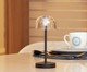 Luminária de Mesa Recarregável em Led Íris Preta Metal, black | WestwingNow