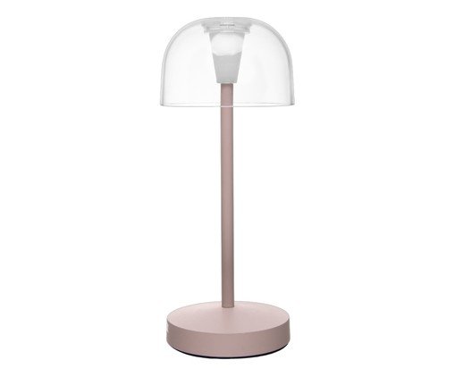 Luminária de Mesa Recarregável em Led Íris Bege Metal, beige | WestwingNow