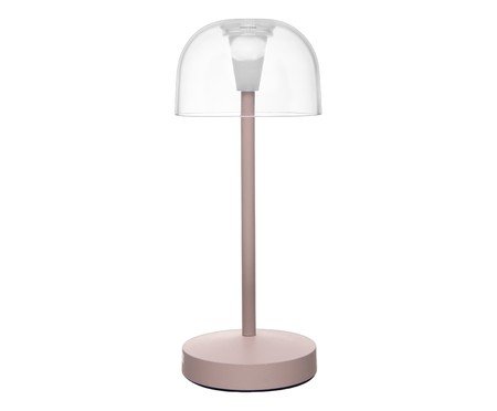Luminária de Mesa Recarregável em Led Íris Bege Metal | Westwing