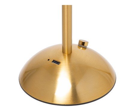 Luminária de Mesa Recarregável em Led Orion Dourado Metal | Westwing