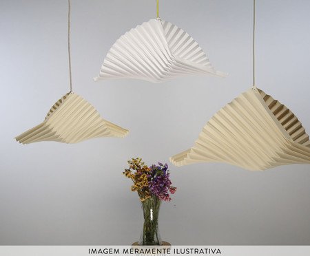 Luminária Origami Evoá Marfim | Westwing
