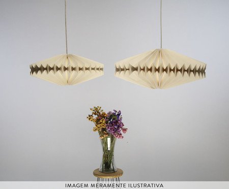Luminária Origami Dusol Marfim | Westwing