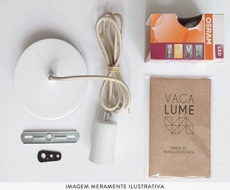 Luminária Origami Evoá Branco | Westwing