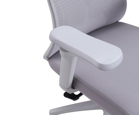 Office Aspen com braços 5D Tela Mesh Cinza | Westwing