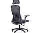 Office Aspen com apoio e braços 5D Tela Mesh Preta, black | WestwingNow