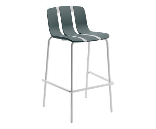 Banqueta Linea Azul Aura Base Off White, blue | WestwingNow