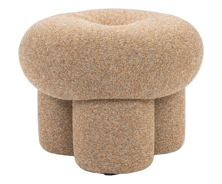 Puff Trium Tecido Amarelo Horizonte