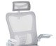 Office Baltimore com Apoio Tela Mesh Cinza Base Branca, white | WestwingNow