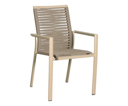 Cadeira Entremares Corda Amêndoa Base Amêndoa | Westwing