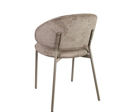Cadeira Marisol Tecido Cinza Base Cinza | Westwing