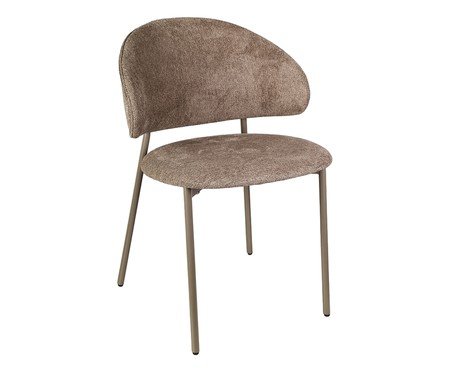 Cadeira Marisol Tecido Cinza Base Cinza | Westwing