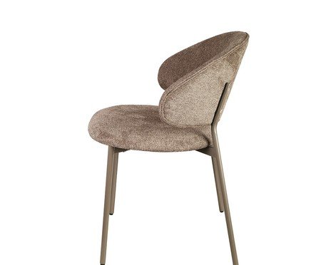 Cadeira Marisol Tecido Cinza Base Cinza | Westwing