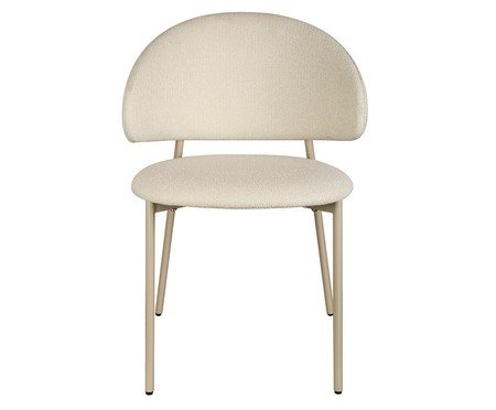 Cadeira Marisol Tecido Off White Base Areia | Westwing