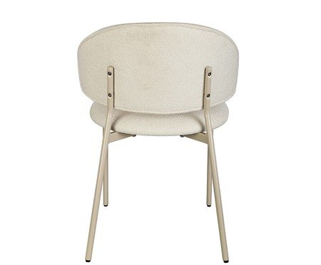 Cadeira Marisol Tecido Off White Base Areia | Westwing