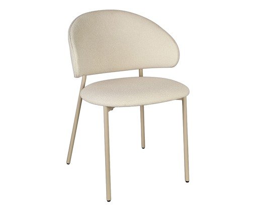 Cadeira Marisol Tecido Off White Base Areia, Off White | WestwingNow