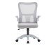 Office Baltimore Tela Mesh Cinza Base Branca, white | WestwingNow