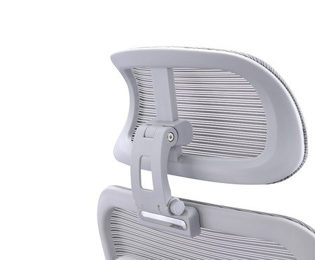 Office Aspen com apoio e braços 5D Tela Mesh Cinza | Westwing