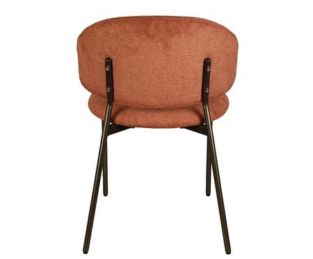 Cadeira Marisol Tecido Damasco Base Grafite | Westwing