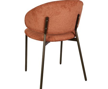 Cadeira Marisol Tecido Damasco Base Grafite | Westwing