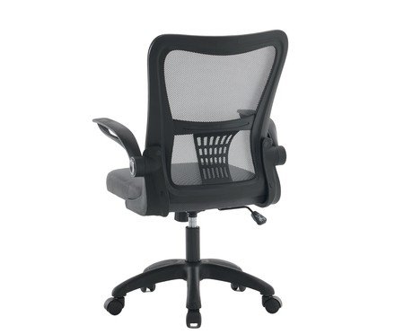 Office Baltimore Tela Mesh Grafite Base Preta | Westwing