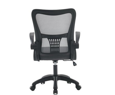 Office Baltimore Tela Mesh Grafite Base Preta | Westwing
