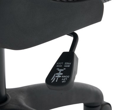 Office Baltimore Tela Mesh Grafite Base Preta | Westwing