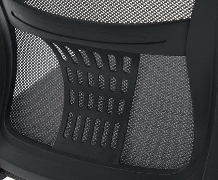 Office Baltimore Tela Mesh Grafite Base Preta | Westwing