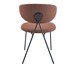 Cadeira Pilar Tecido Marrom Mocha Base Preta, brown | WestwingNow