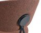 Cadeira Pilar Tecido Marrom Mocha Base Preta, brown | WestwingNow