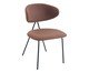 Cadeira Pilar Tecido Marrom Mocha Base Preta, brown | WestwingNow