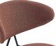 Cadeira Pilar Tecido Marrom Mocha Base Preta, brown | WestwingNow