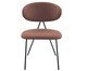 Cadeira Pilar Tecido Marrom Mocha Base Preta, brown | WestwingNow