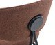 Banqueta Pilar Tecido Marrom Mocha Base Preta, brown | WestwingNow